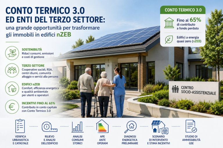 Come gli Enti del Terzo Settore possono accedere agli incentivi del Conto Termico 3.0 e avviare una riqualificazione energetica realmente sostenibile — passo dopo passo.
